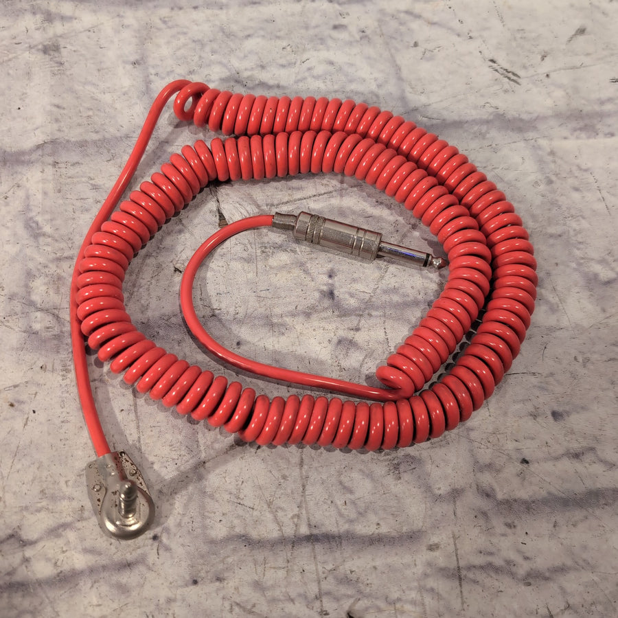 Unknown Vintage Red Coil Guitar Cable Cables
