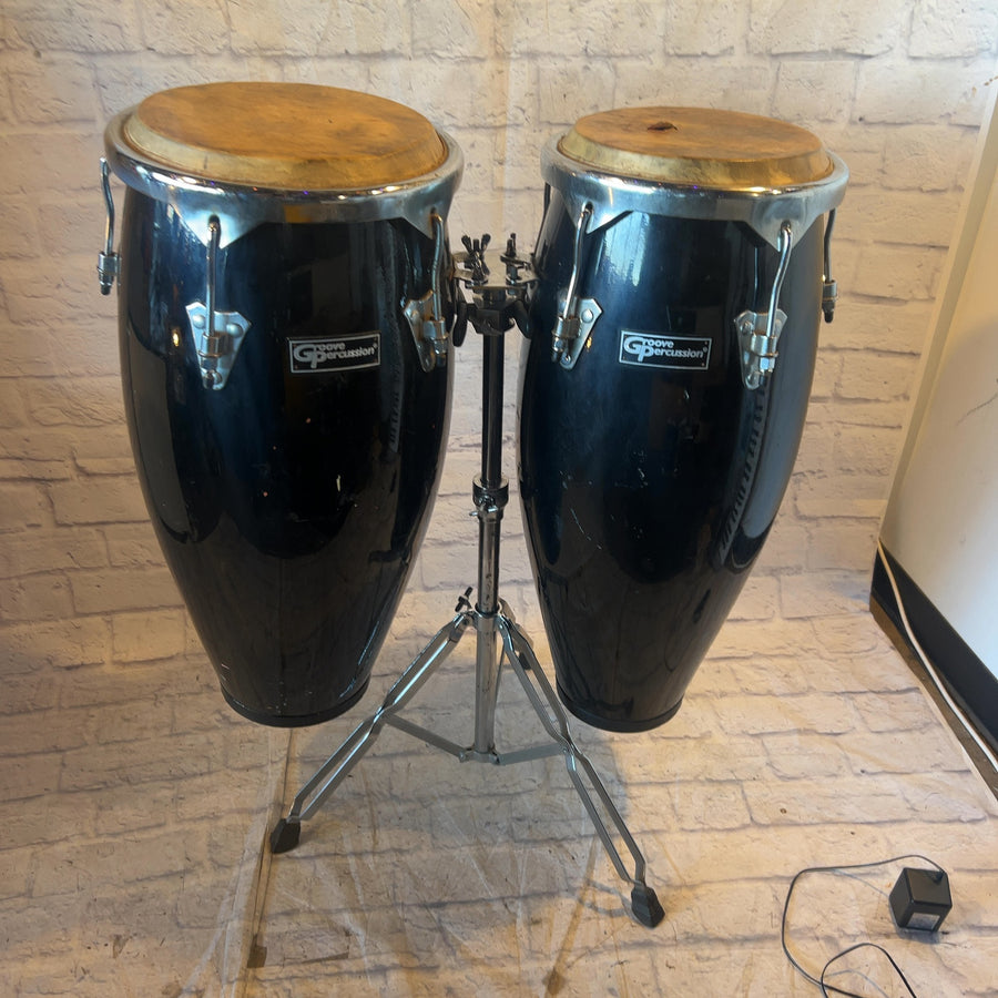 Groove Percussion Conga Set with Stand