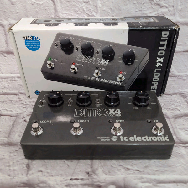 TC Electronic X4 Looper Loop and Sampler Pedal - Evolution Music