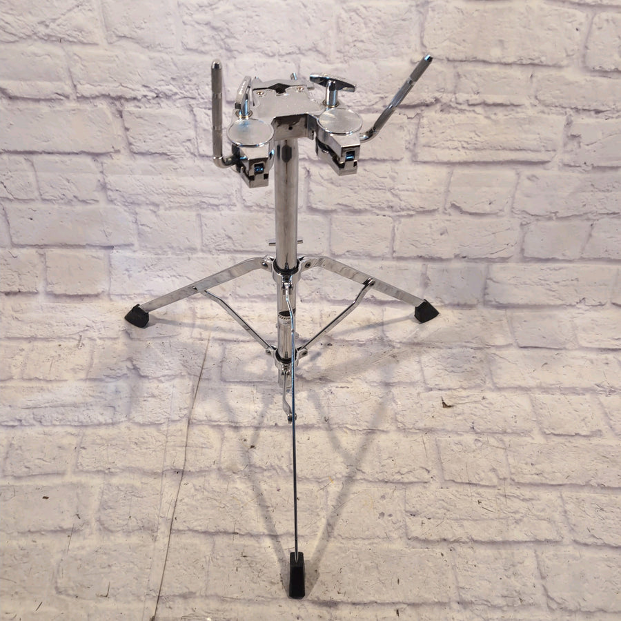 Ludwig Single Braced Double Rack Tom Stand Black White Sticker