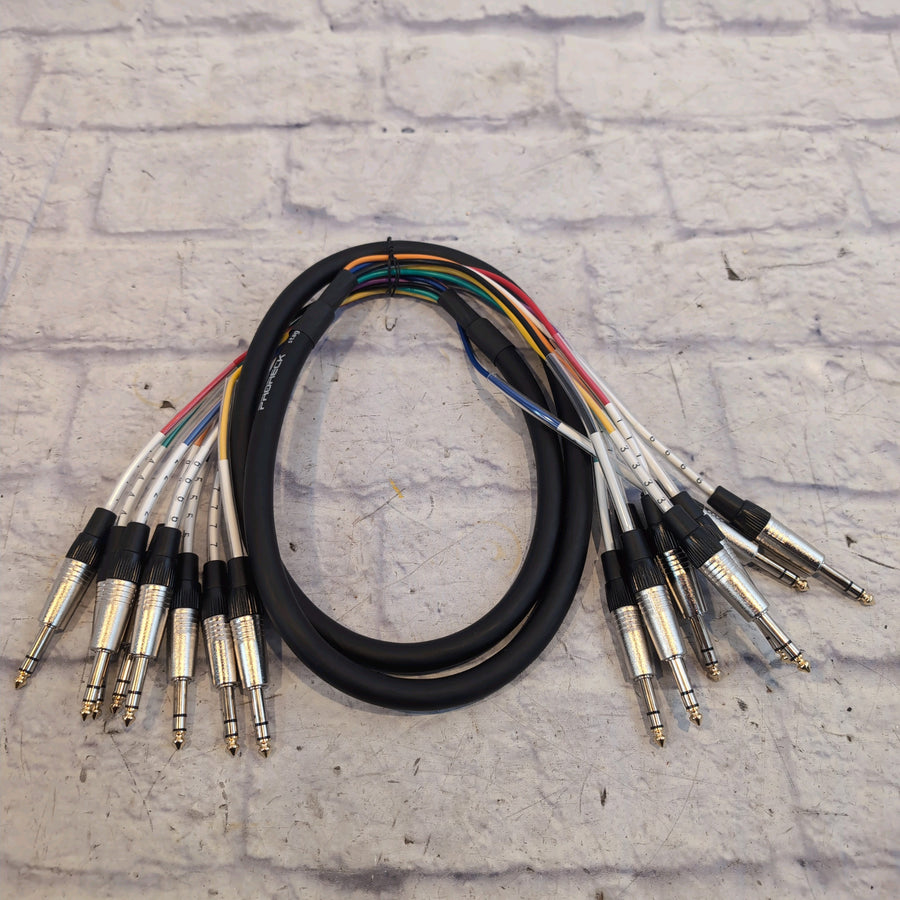 PRORECK 6ft 8-Channel TRS to TRS Audio Cable