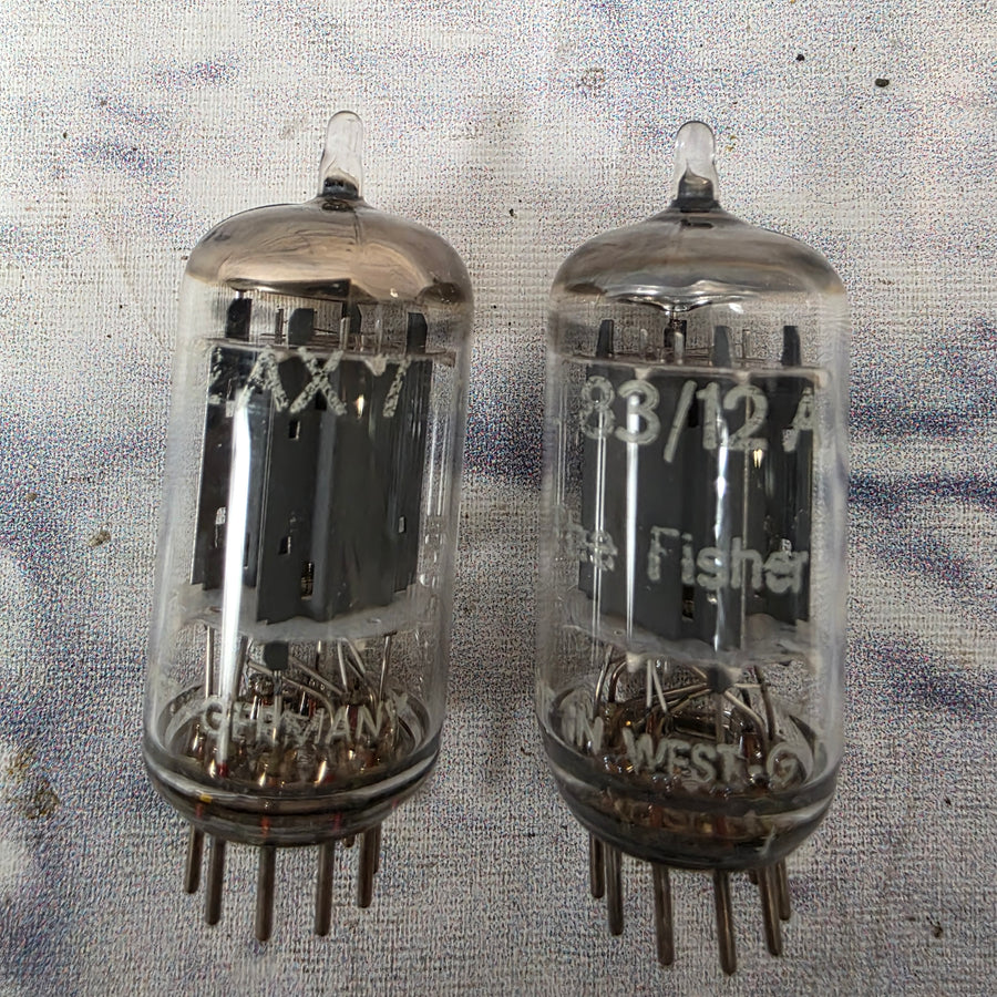 The Fisher 12AX7 Amplifier Tube Pair