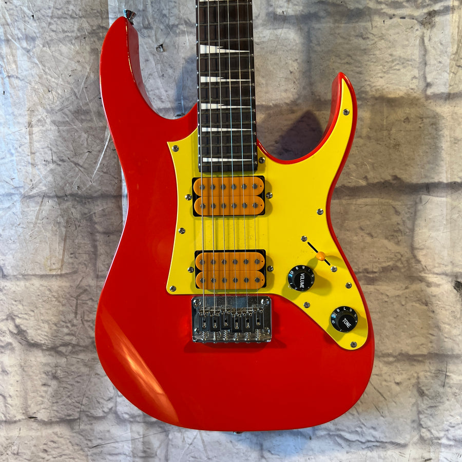 Ibanez Mikro 3/4 Scale Orange Yellow Red Electric Guitar
