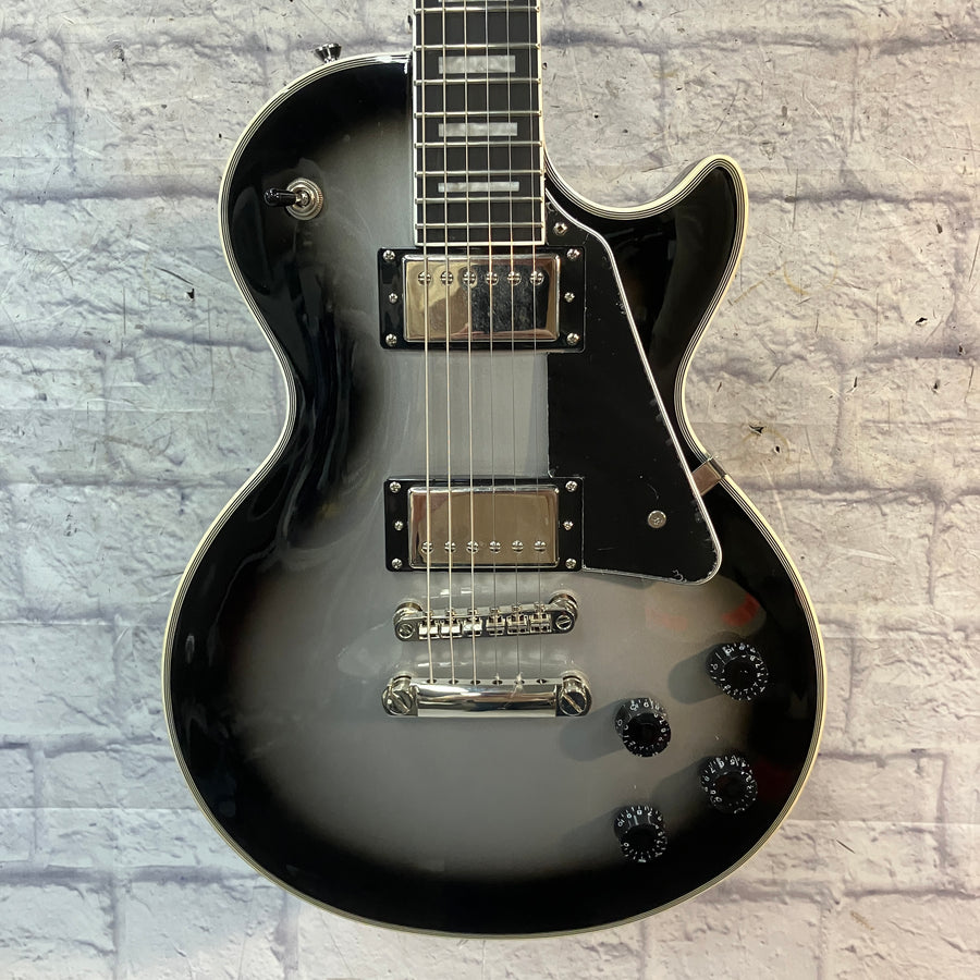 Epiphone 2021 Les Paul Custom Silverburst Electric Guitar