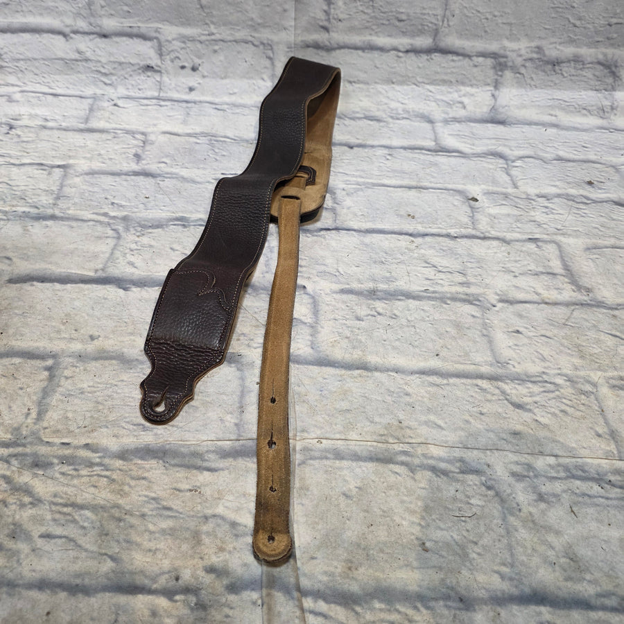 Franklin Straps 3" Chocolate Glove / Gold Stitching Strap