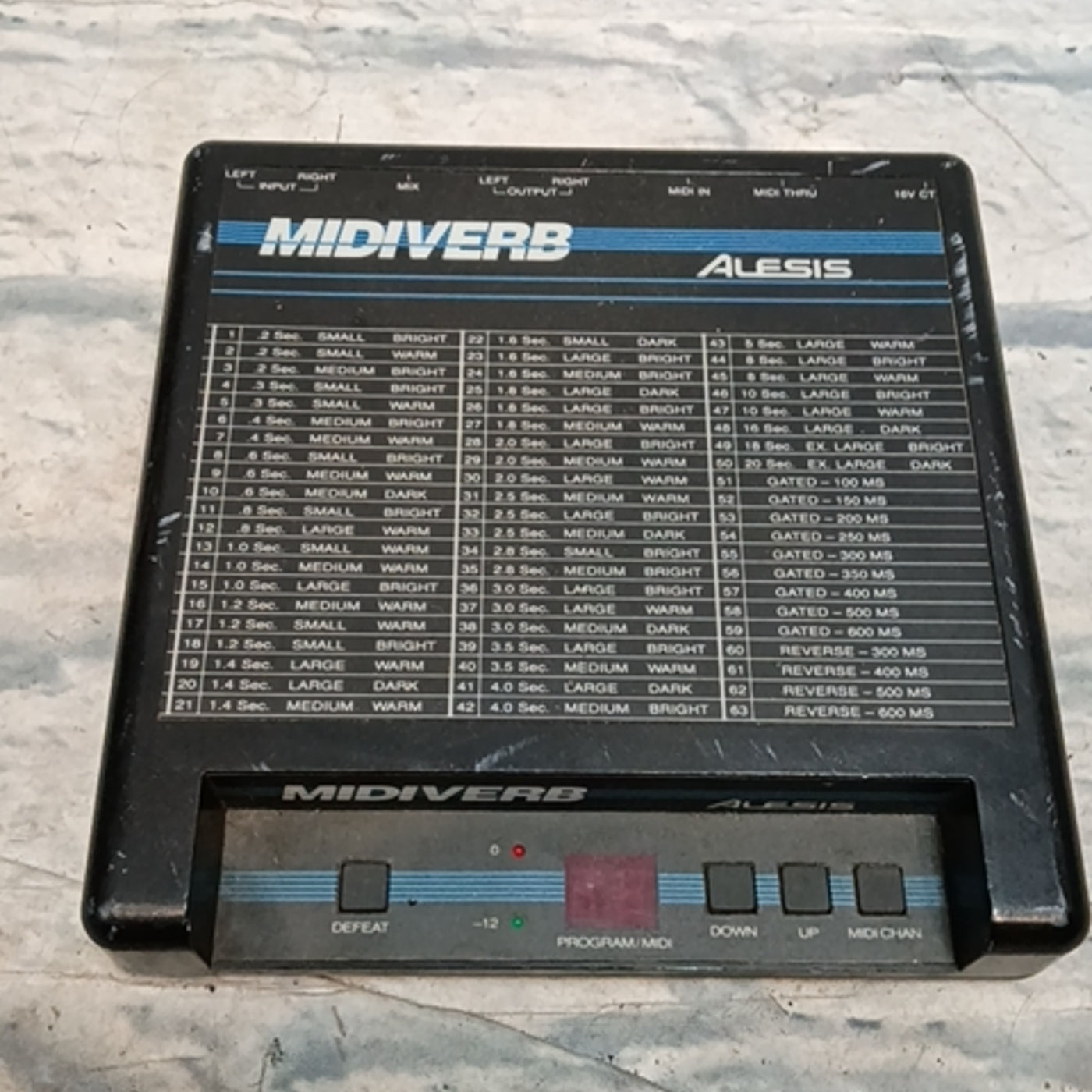 Alesis Midiverb I Desktop Reverb Unit