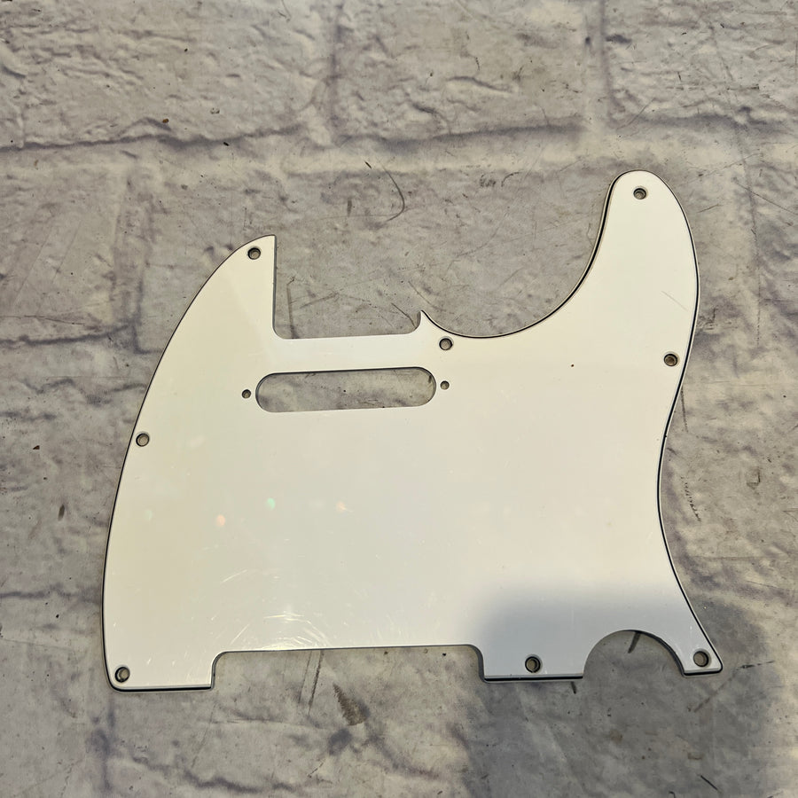 Unknown White 3-Ply Telecaster Pickguard