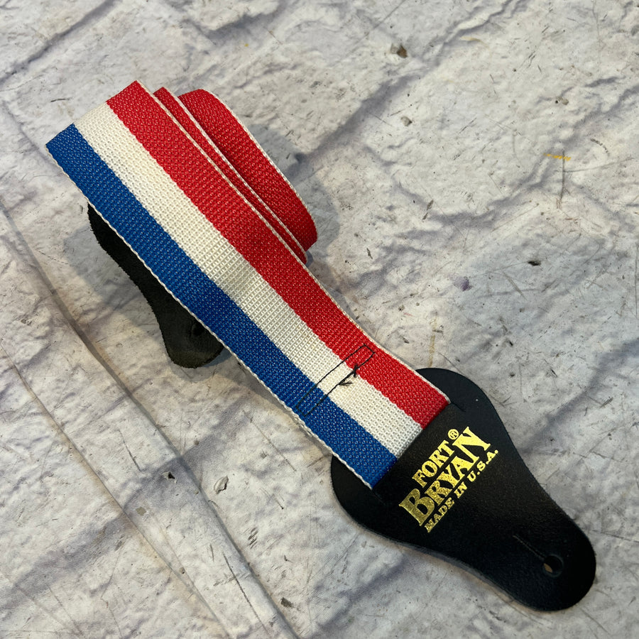 Fort Bryan Red White & Blue Nylon Guitar Strap