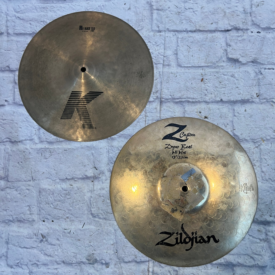 Zildjian 13 Z Dyno Beat Hi Hat Cymbal Pair