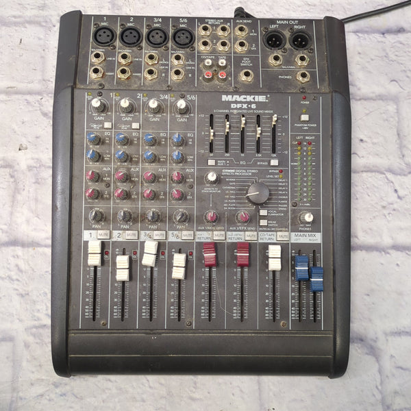 Mackie DFX6 6 Channel Mixer with Effects - Evolution Music