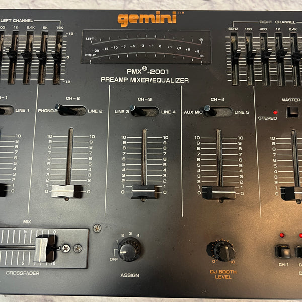 Gemini PMX-2001 DJ Mixer - Evolution Music