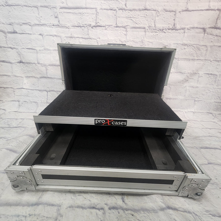 ProX XS-M12LT 12' DJ Mixer Flight Case With Laptop Shelf DJ Case