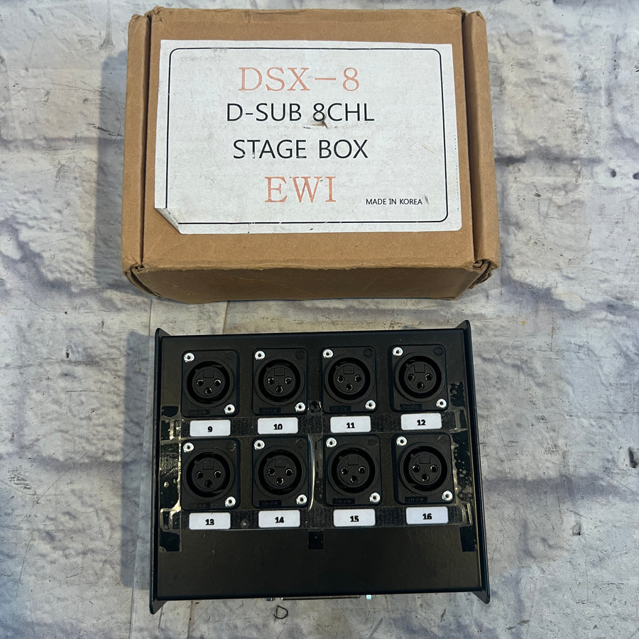 EWI DSX-8 25 Pin DSUB to Female XLR Stage Box