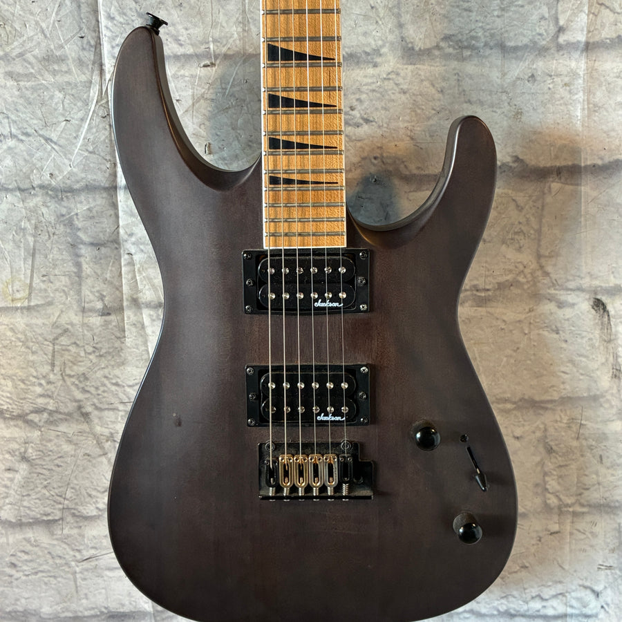 Jackson JS Series Dinky Arch Top JS24 DKAM Electric Guitar - Caramelized Maple board, Black Stain
