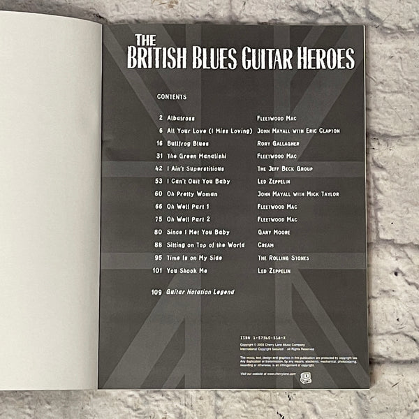 The British Blues Guitar Heroes Book - Evolution Music