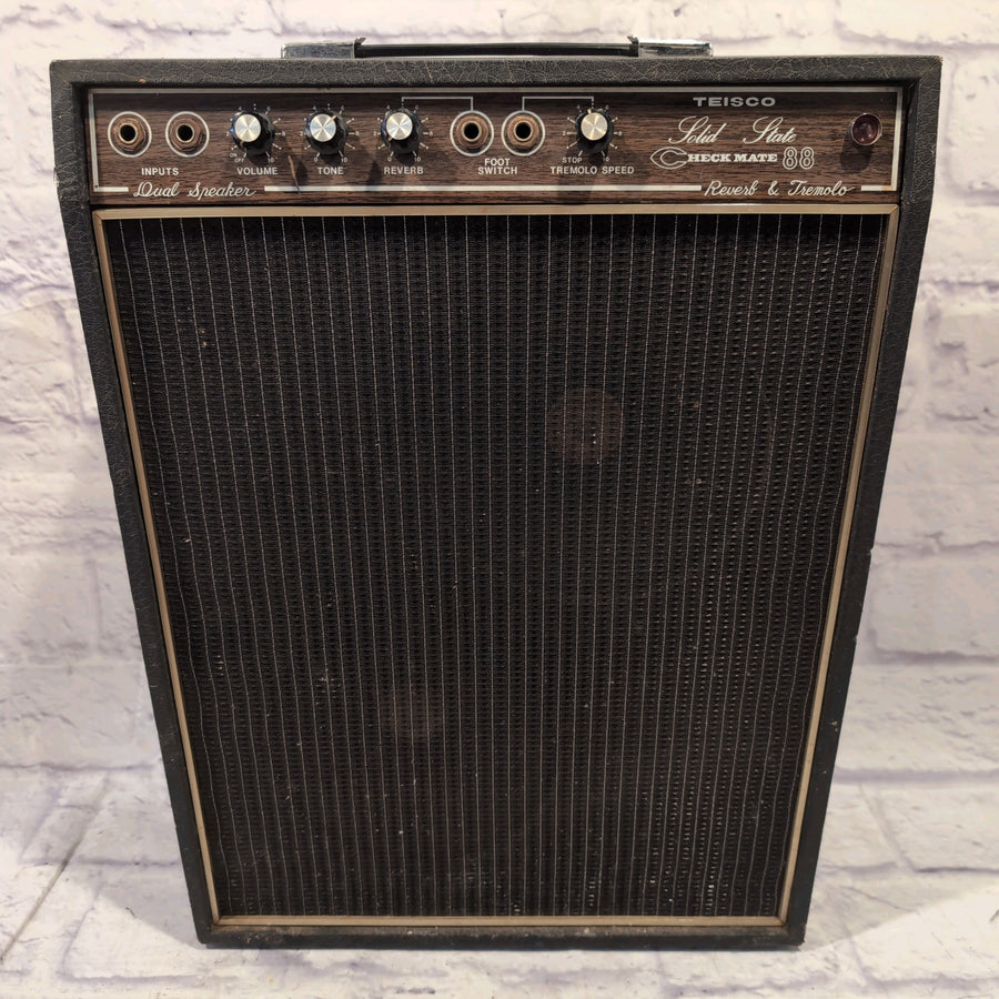 Teisco Vintage CM-88 Checkmate 88 2x8 Solid State Guitar Combo Amp