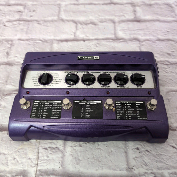 Line 6 FM4 Filter Modeler Guitar Multi Effects Pedal w/ Power