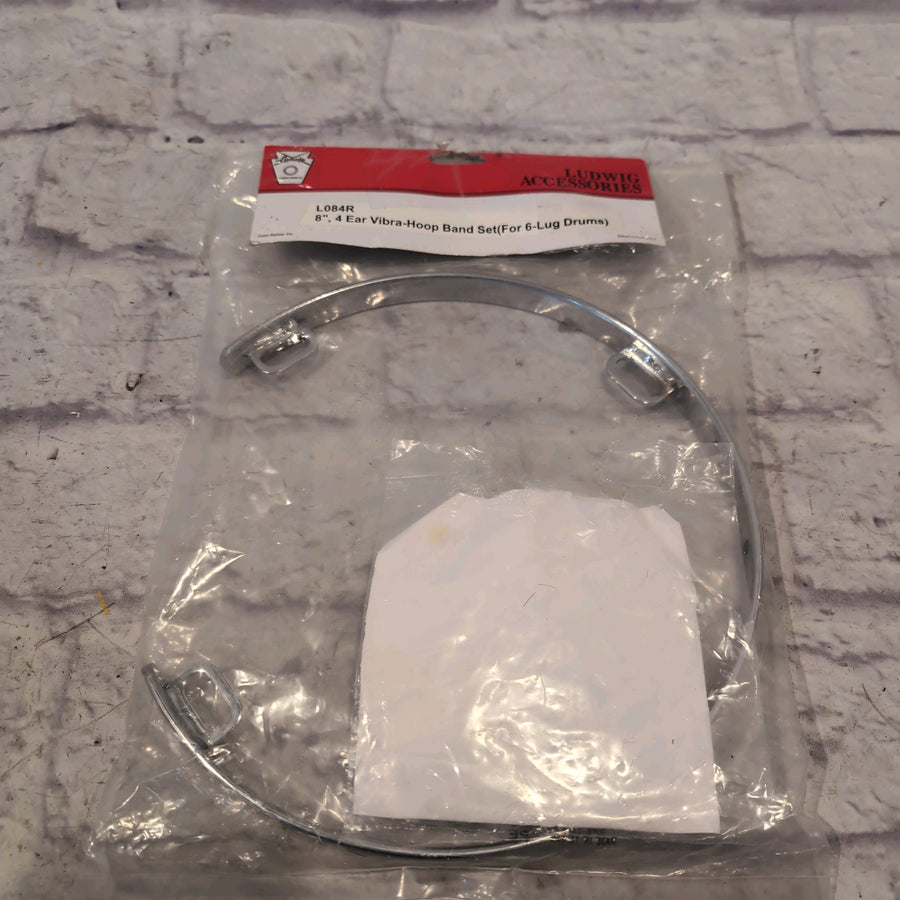 Ludwig L084 8" 4 Ear Vibra Hoop Band Set Drum Mount (For 6-Lug Drums)