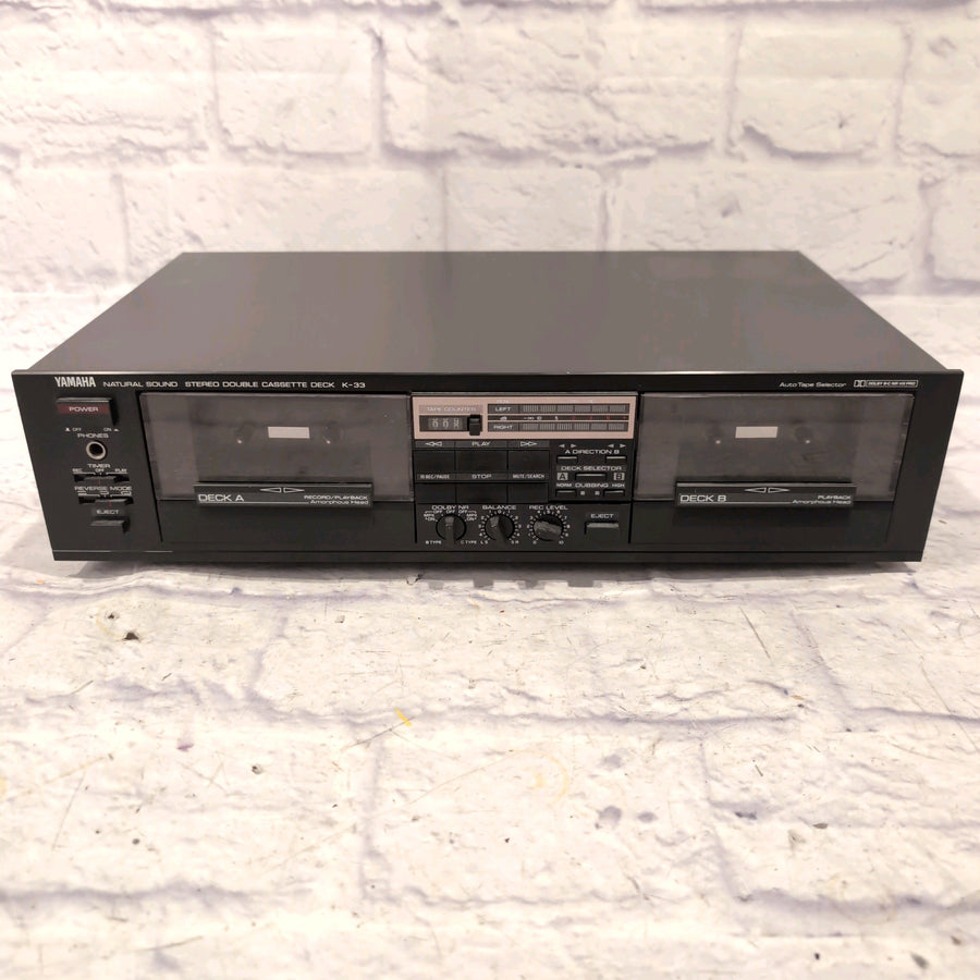 Yamaha Natural Sound Stereo Double Cassette Deck K-33