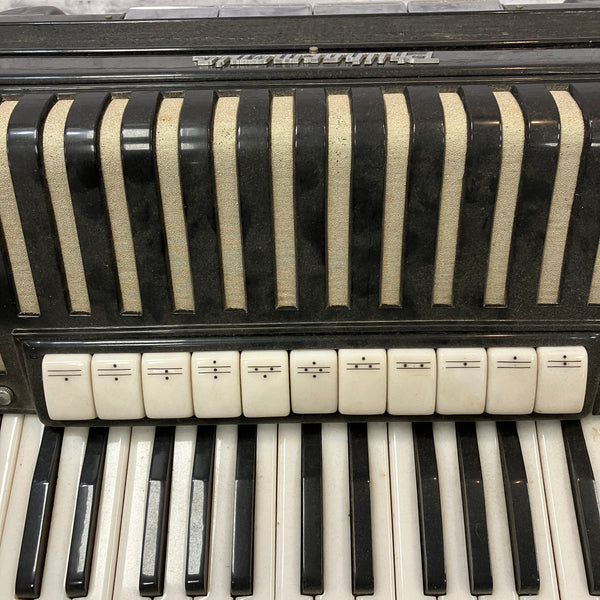 Philharmonic Vintage Black Accordion (Needs Restoration