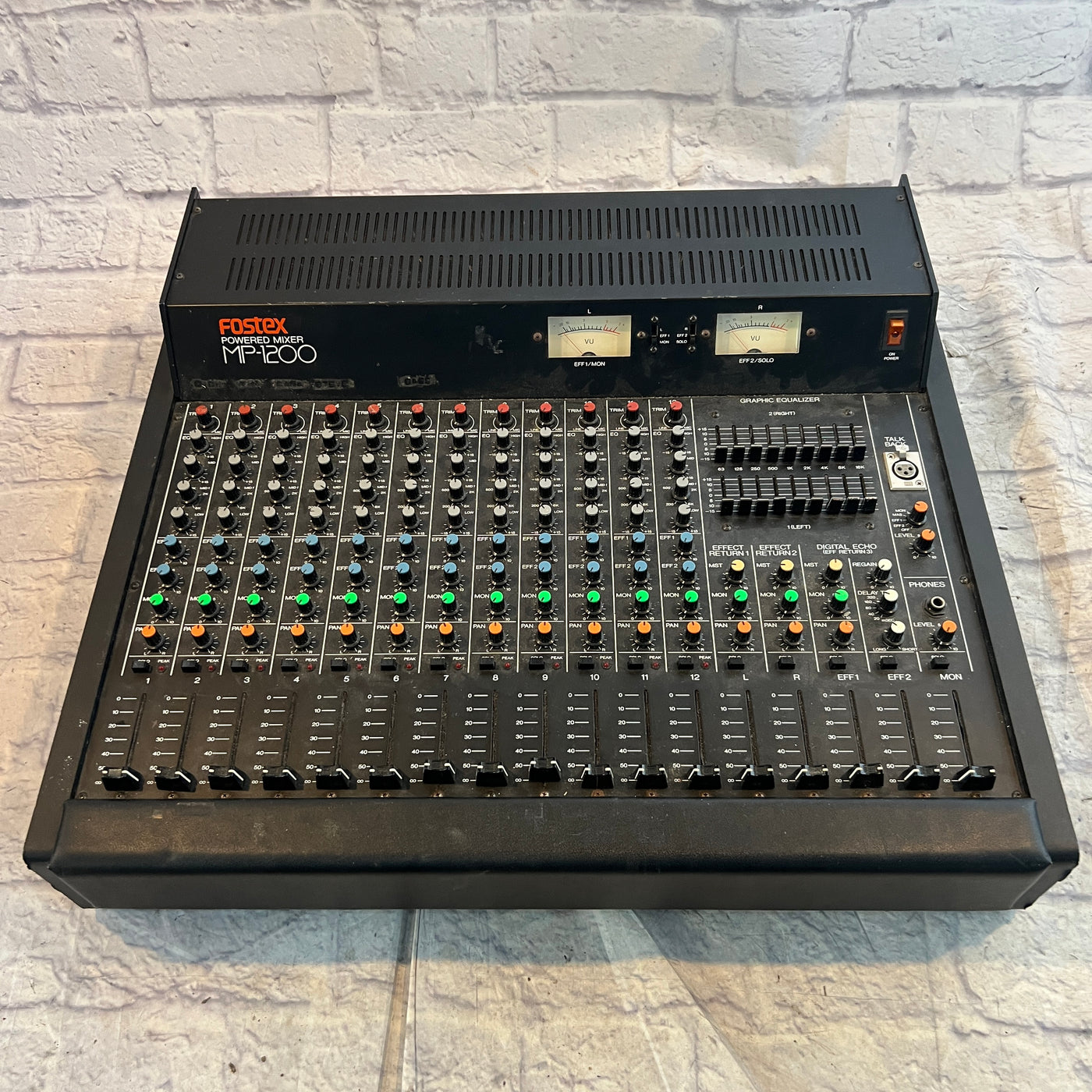 Fostex MP-1200 Vintage Powered 12 Channel Mixer