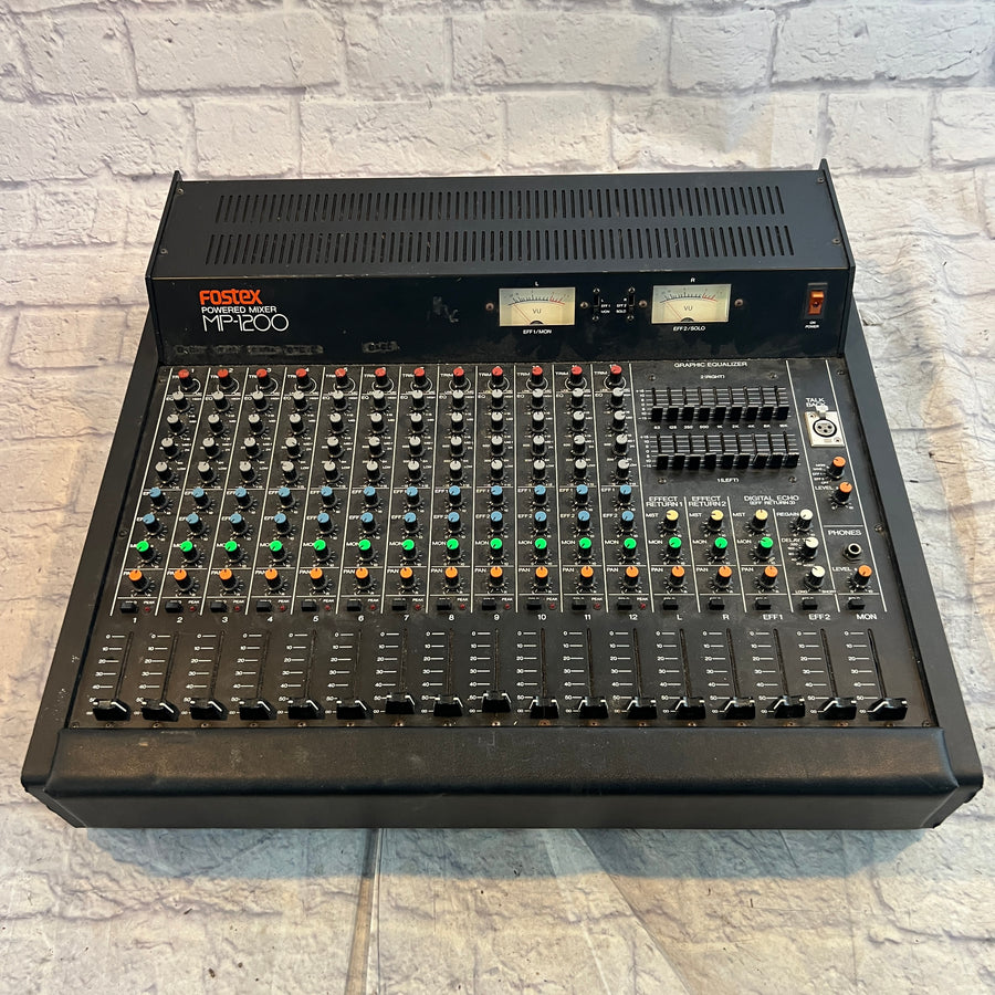 Fostex MP-1200 Vintage Powered 12 Channel Mixer