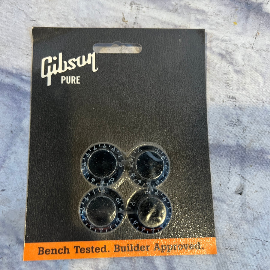 Gibson PRHK-010 Black Top Hat Knobs Set of Four