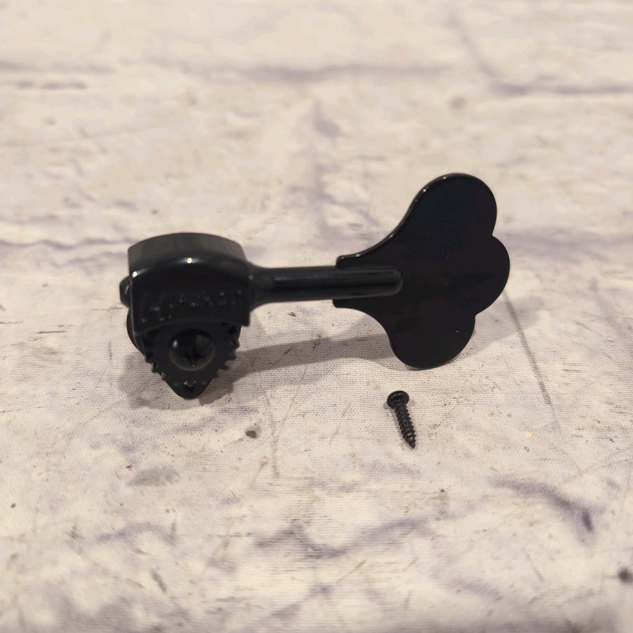 Hipshot Black Single Bass Tuning Machine