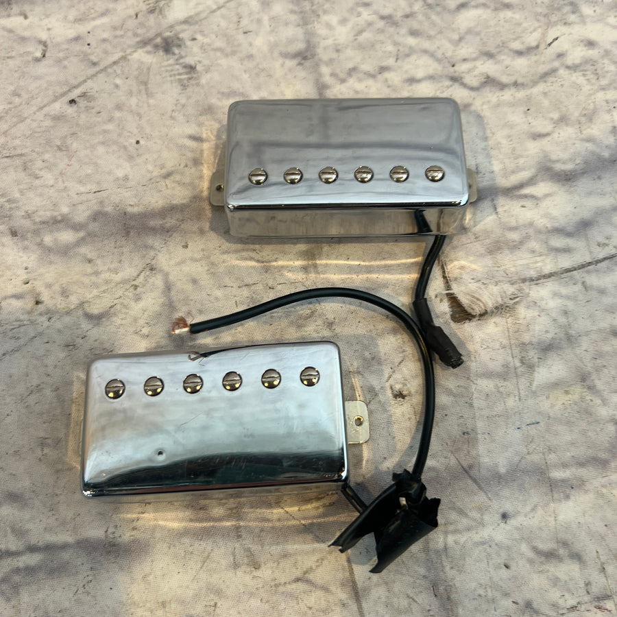 GFS Humbucker Pair Chrome Covered Pickups