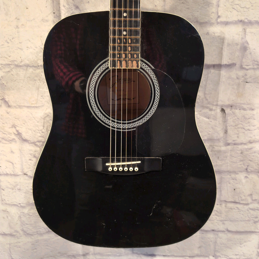 Johnson JG-610-B Acoustic Guitar - Black