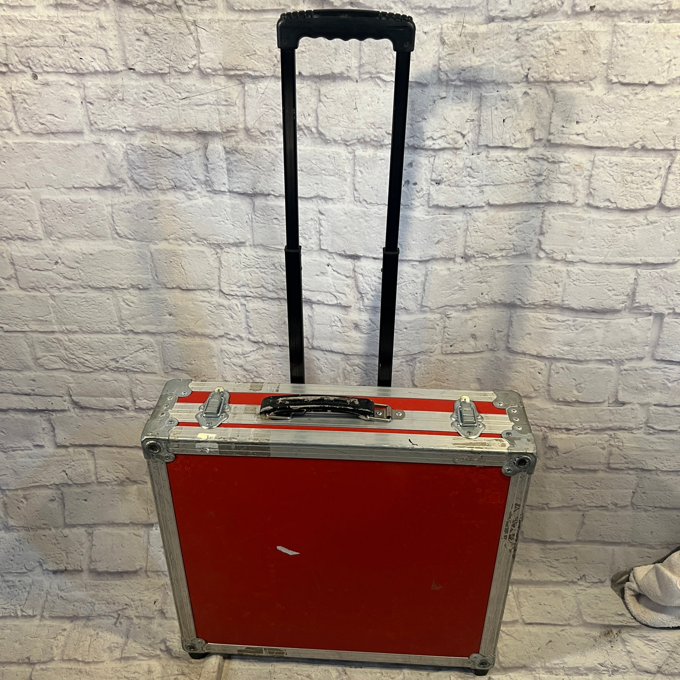 Unknown Accessory Case with Telescoping Handle and Wheels DJ Case