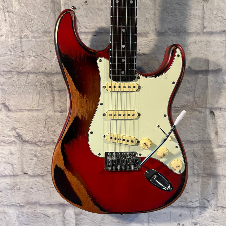 Unknown Strat Style Relic Electric Guitar