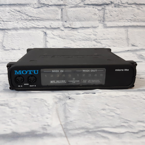 MOTU Micro Lite USB MIDI Interface: 5x5 MIDI interface for Mac OS