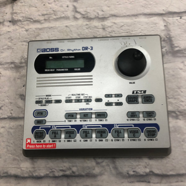 Boss Dr. Rhythm DR-3 Drum Machine NO POWER SUPPLY - Evolution Music