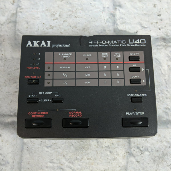 【極美品】AKAI Professional RIFF-O-MATIC U400 MATRIXSYNTH: AKAI U400 RIFF-O-MATIC TEMPO PHRASE SAMPLER