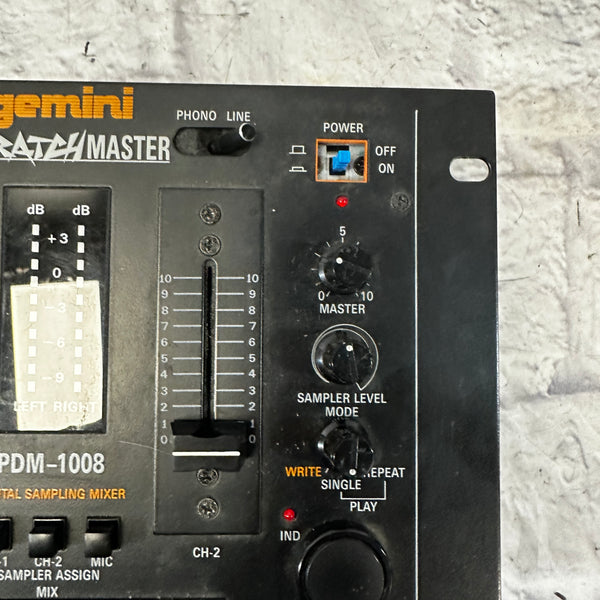 Gemini Scratchmaster DJ Mixer Evolution Music