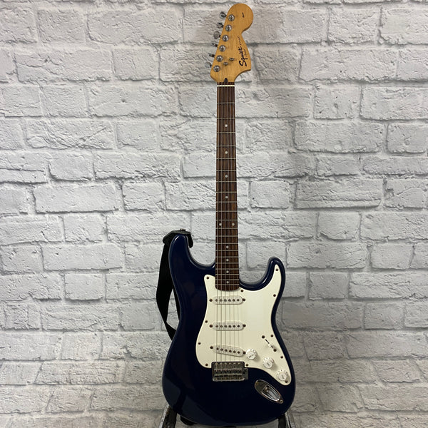 Fender Squier Stratocaster Electric Guitar - Blue - Evolution Music