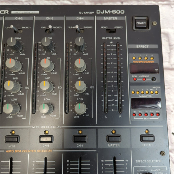 Pioneer DJM-500 Professional DJ Mixer Made in Japan - Evolution 