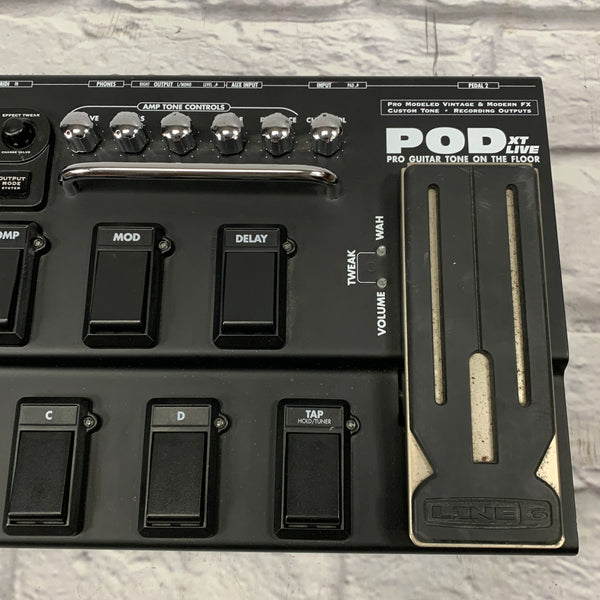 Line 6 POD XT Live Effects Pedalboard w/ Carrying Bag - Evolution
