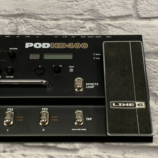 Line 6 POD HD400 Multi Effect and Amp Modeler Evolution Music