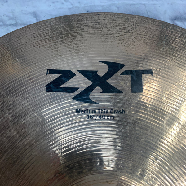 Chaoxmm Zildjian ZXT Medium Thin Crash 16 Crash Cymbal - Evolution Music