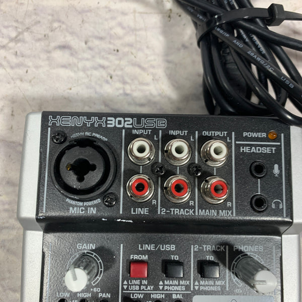 Behringer Xenyx 302 Usb Höre Mich Selbst Behringer XENYX 302 USB Mixer w/ Power Supply - Evolution Music