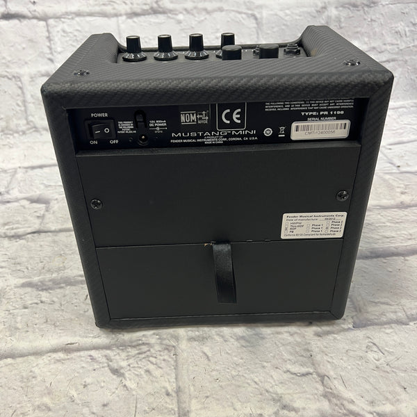 Fender Mustang Mini Battery Powered Guitar Amp Evolution Music