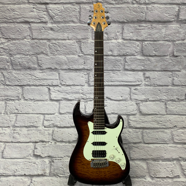 Greg Bennett MALIBU　エレキギター　チューナー　ピック Samick Greg Bennett Malibu Electric Guitar Sunburst - Evolution Music