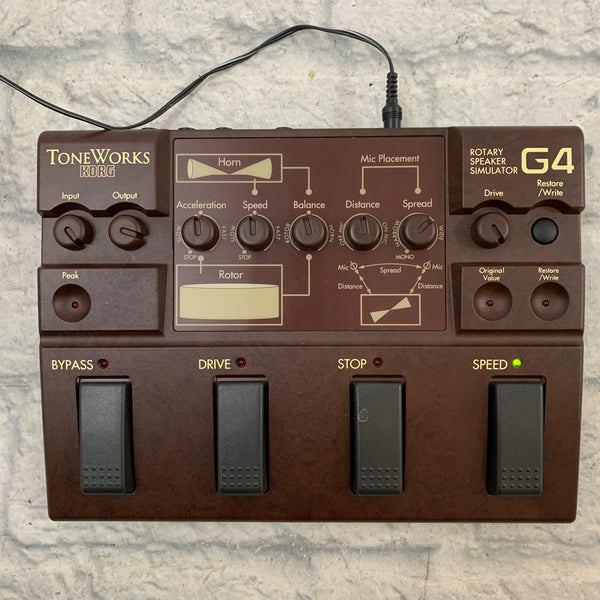 ロータリーシミュレーター　korg toneworks G4 USED Korg Toneworks G4 Leslie / Rotary Speaker Simulator