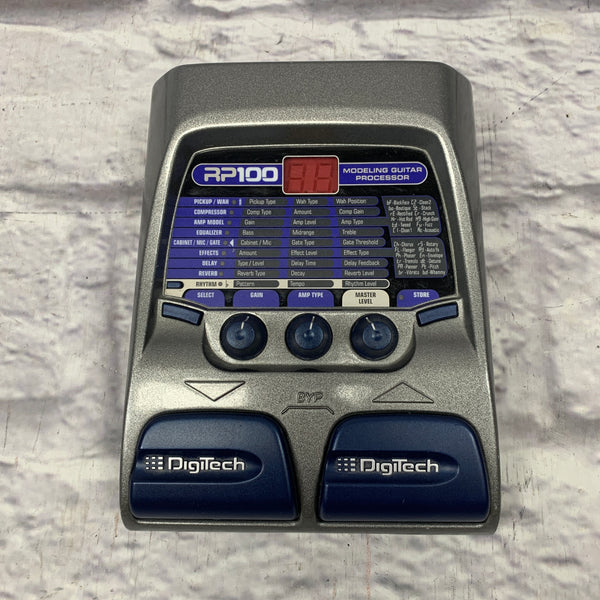 Digitech RP100 Modeling Guitar Processor Evolution Music