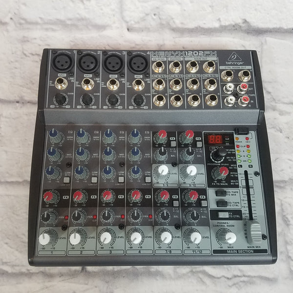 Behringer Xenyx 1202FX 12-Input Mixer with Effects - Evolution Music