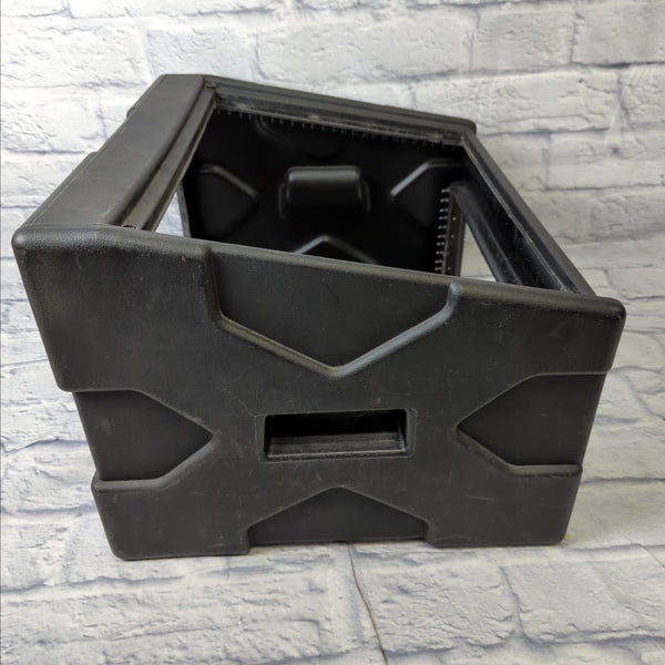 SKB DJ Shuttle 8X4 Slant Top Mixer Rack Case 8U x 4U Front w/Soft