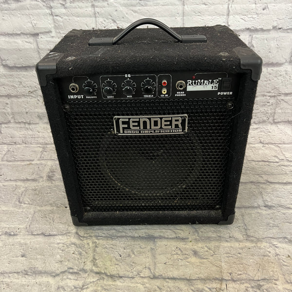 Fender Rumble 15 Bass Guitar Combo Amp - Evolution Music