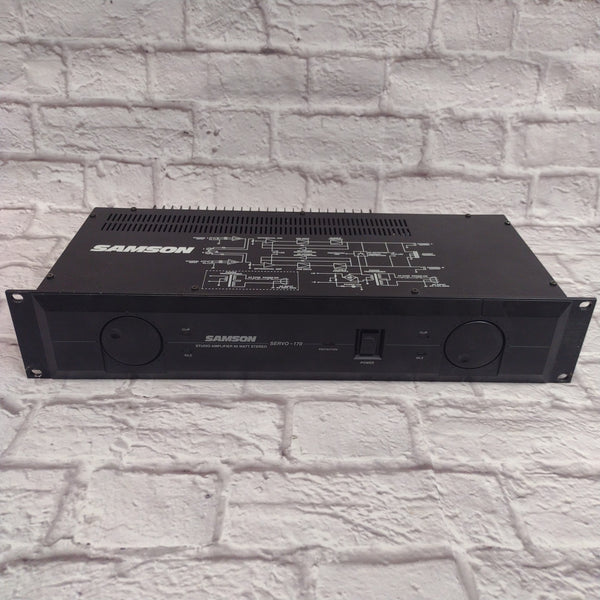 SAMSON パワーアンプSAMSON SERVO-170 85W Dual Channel 2-Ch Studio Amplifier Samson Servo-170 Studio Amplifier 2 Channels Tested - Fully